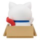 Figura de Gundam estilo gato de 13 cm en caja