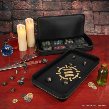 Estojo organizador de dados preto Enhance RPG Series