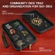 Estojo organizador de dados preto Enhance RPG Series