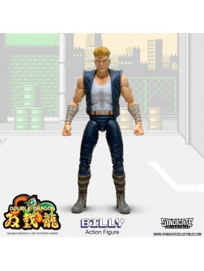 Double Dragon Figura Deluxe 1/12 Billy com jaqueta e bastão