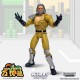 Figura de ação Willy de Double Dragon com traje amarelo