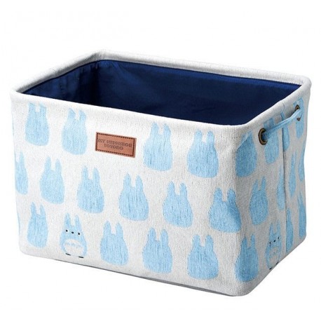 Caixa de armazenamento azul Totoro com silhuetas