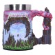 Jarra de Metallica Creeping Death con diseño en poliresina