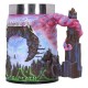 Caneca Metallica Creeping Death com design em poliresina
