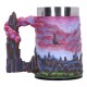 Caneca Metallica Creeping Death com design em poliresina