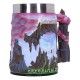 Caneca Metallica Creeping Death com design em poliresina