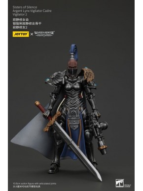 Figura articulada Warhammer Sisters of Silence 19 cm con armadura y espada.