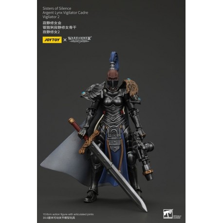 Figura articulada Warhammer Sisters of Silence 19 cm con armadura y espada.