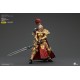 Figura articulada Sisters of Silence Warhammer con armadura dorada y capa roja