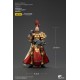 Figura articulada Sisters of Silence Warhammer con armadura dorada y capa roja