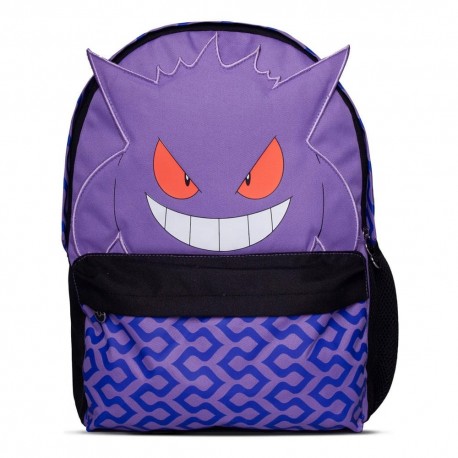 Mochila morada de Gengar de Pokémon, poliéster