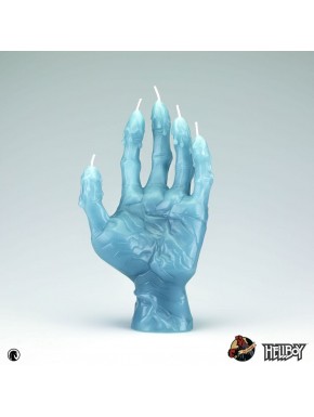 Vela azul Hellboy Hand of Glory con forma de mano