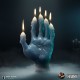 Bougie bleue Hellboy Main de Gloire en forme de main