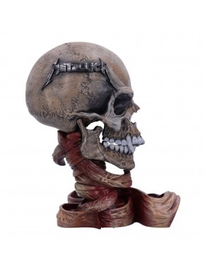 Estatua Metallica Pushead Skull de poliresina, vista lateral