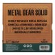 Réplica metálica da caixa de papelão de Metal Gear Solid 2