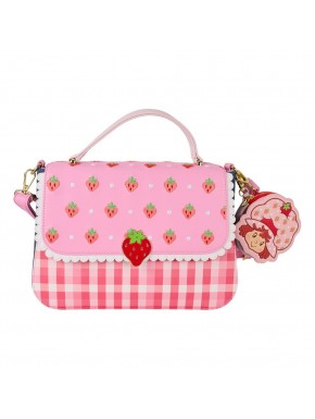 bolsa tiracolo rosa Tarte de Morango com carteira a condizer