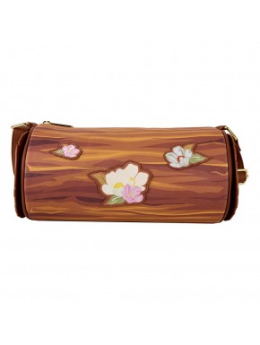 Bandolera Disney by Loungefly The Fox and the Hound con diseño de madera y flores