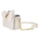 Bandolera Disney blanca con lazo y orejas