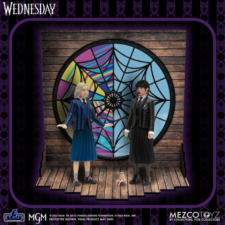 Figuras de Wednesday y Enid 10 cm con accesorios