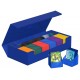 Caixa azul Ultimate Guard Superhive aberta