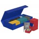 Caixa azul Ultimate Guard Superhive aberta