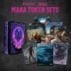 Set de Dados Magic the Gathering Mana Negro con fichas y cartas