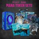 Juego de dados y fichas azules Magic the Gathering