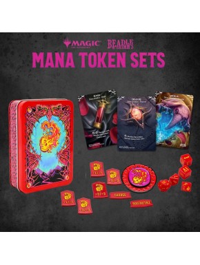 Pack Magic the Gathering de dados y fichas Mana Rojo