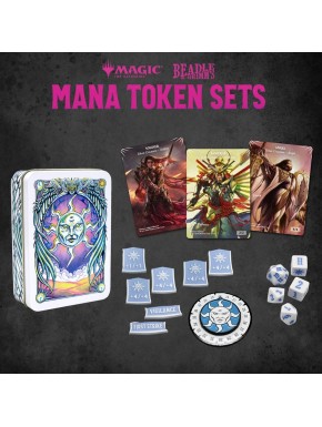 Set de dados y fichas Mana Blanco de Magic the Gathering