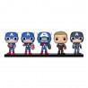 Pack de 5 Figurines POP! Vinyl Captain America 9 cm