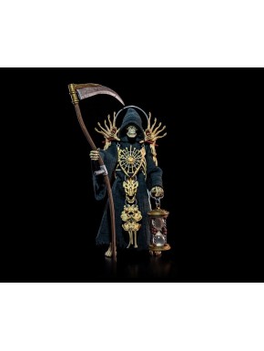 Figura Mythic Legions Necronominus Maxillius the Harvester con guadaña y reloj de arena