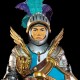 Figura Mythic Legions Sir Adalric con armadura y escudo