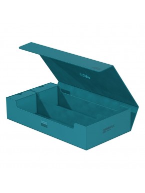 Caja Ultimate Guard Omnihive 1000+ azul abierta.