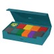 Caja Ultimate Guard Omnihive 1000+ azul abierta.