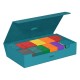 Caja Ultimate Guard Omnihive 1000+ azul abierta.
