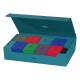 Caja Ultimate Guard Omnihive 1000+ azul abierta.
