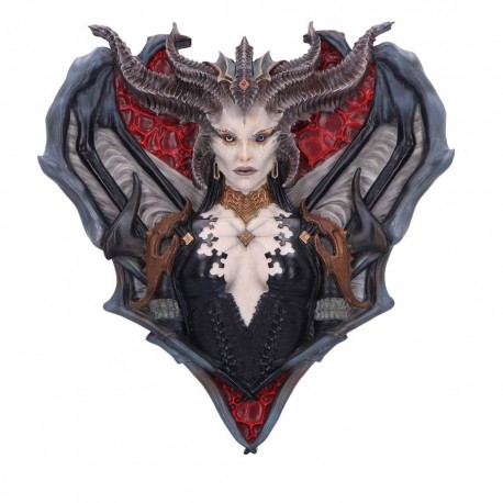 Decoración mural de Lilith de Diablo IV en poliresina