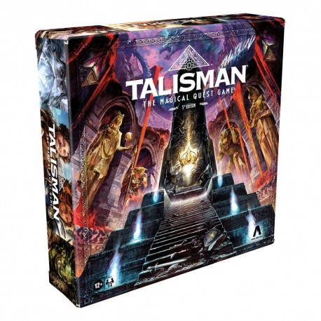Caja y componentes del juego Talisman 5ª Edición.