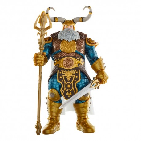 Figurine d'action Odin de 21 cm avec accessoires.