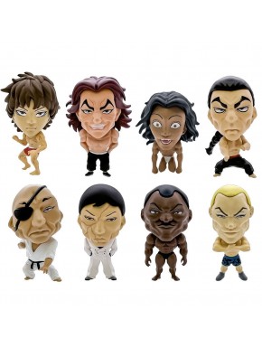Pack de 8 figuras Baki Hanma de PVC 6 cm