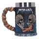 Jarra Metallica Sad But True con calaveras y logo
