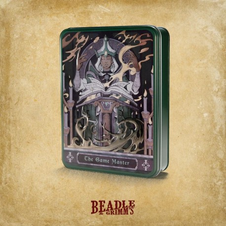 Pack de dados poliédricos RPG de Beadle & Grimm's en caja metálica