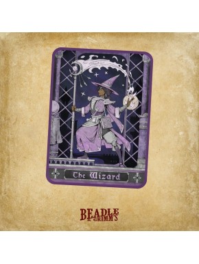 Pack de dados poliédricos RPG Wizard púrpura