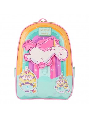 Mochila Loungefly Minions com unicórnio fofo.