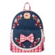 Mochila mini Tarta de Fresa en denim con detalles rosas de Loungefly