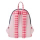 Mochila mini Tarta de Fresa en denim con detalles rosas de Loungefly