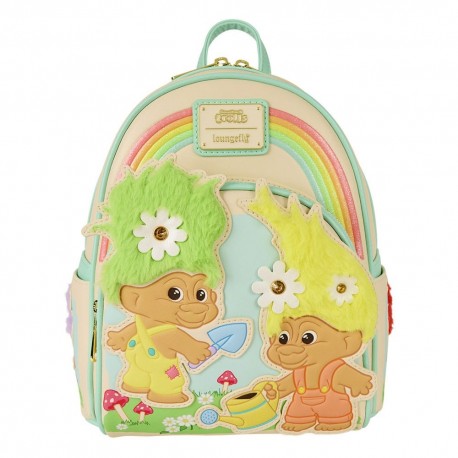 Mini mochila Trolls com design adorável e cores vibrantes