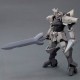 Mod&egrave;le robot Delphine de Broken Blade en gris avec grande &eacute;p&eacute;e.