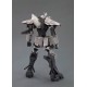 Mod&egrave;le robot Delphine de Broken Blade en gris avec grande &eacute;p&eacute;e.