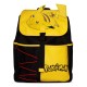 Mochila Pikachu Huge de Pokémon, amarilla y negra, con detalle de Pokébola